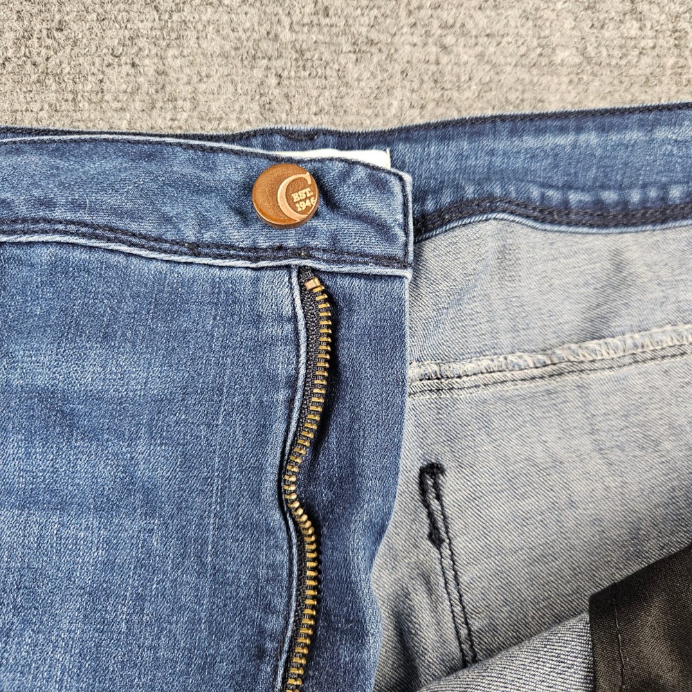 Catherines Est 1946 Denim Blue Cropped Jeans Plus Size 26W Contemporary Capri - Picture 6 of 9